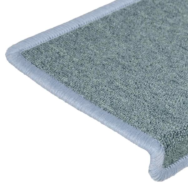 vidaXL Trappmattor 15 st 65x21x4 cm havsblå rektangulär kant