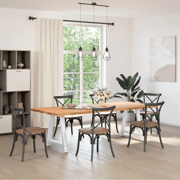 vidaXL Soffbordsben A-formade 2 st vit 70x(72-73) cm stål