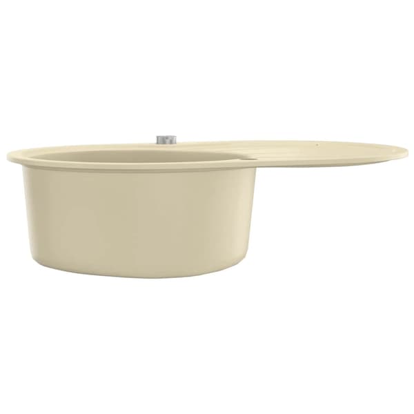 vidaXL Diskho granit enkel oval beige