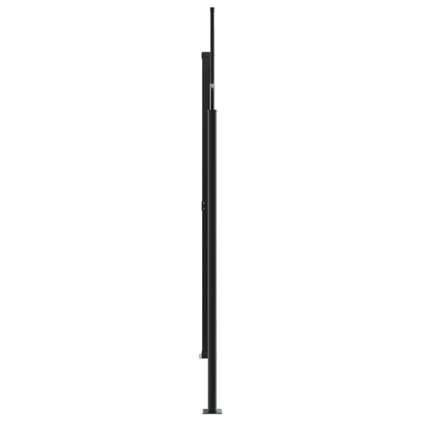 vidaXL Infällbar sidomarkis vit 200x600 cm