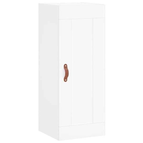 vidaXL Highboard hvit 34,5x34x180 cm konstruert tre