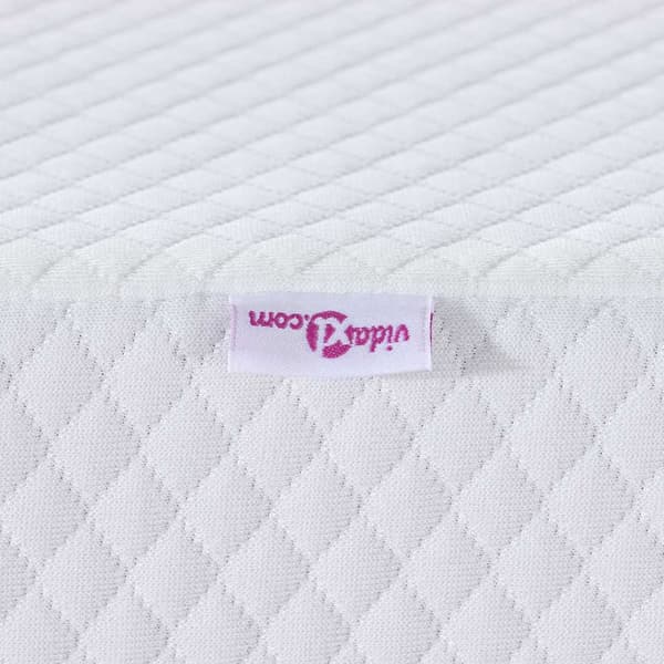 vidaXL Madrasskydd Vit 70 x 200 cm Jacquard tyg