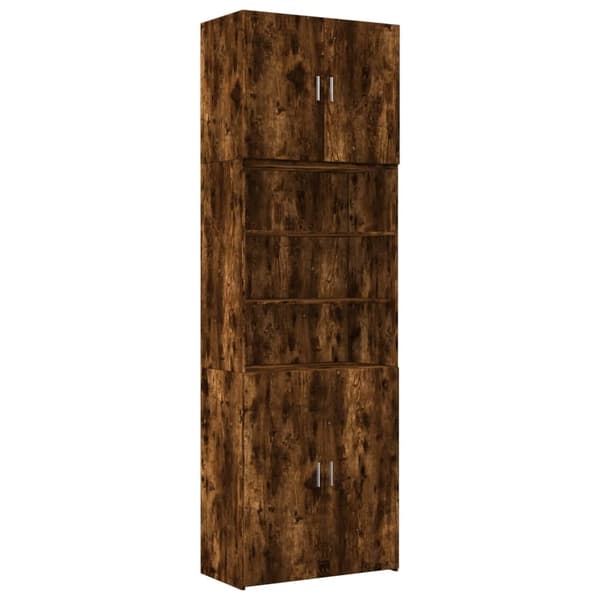 vidaXL Highboard røkt eik 80x42,5x249 cm konstruert tre
