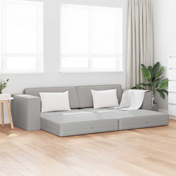 vidaXL Soffsäng Moln Grå 245 x 78 x 77 cm tyg