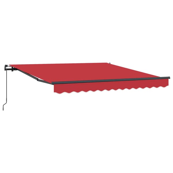 vidaXL Innvendbar Markise Rød 300 x 250 cm Polyester og stål