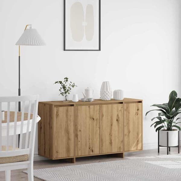 vidaXL Serviesskap Artisan Eik 135 x 41 x 75 cm Konstruert tre