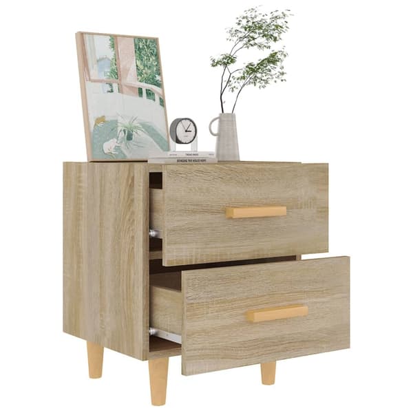 vidaXL Nattbord 2 stk sonoma eik 40x35x47,5 cm
