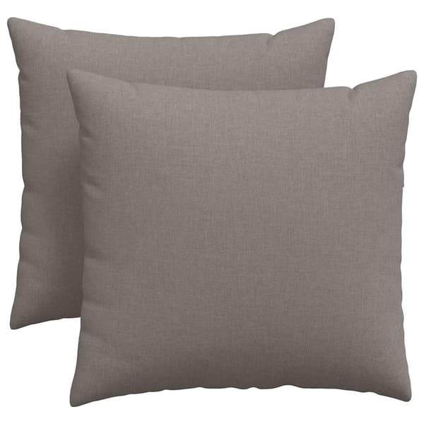 vidaXL Soffkuddar 2 st Gråbrun 45 x 45 cm tyg
