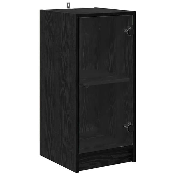 vidaXL Serviesskap Svart eik 35 x 37 x 76 cm Konstruert tre