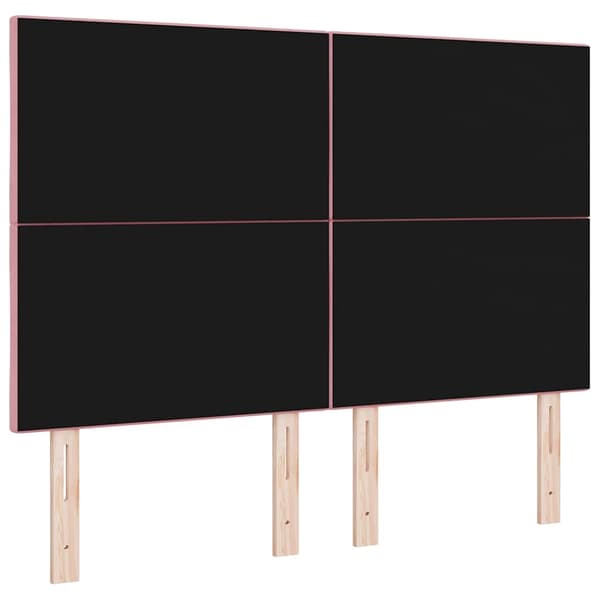vidaXL LED huvuddyna Rosa 160 cm Sammet