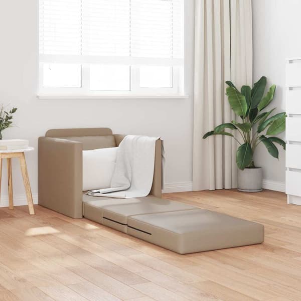 vidaXL Soffsäng 60cm Cappuccino Konstläder