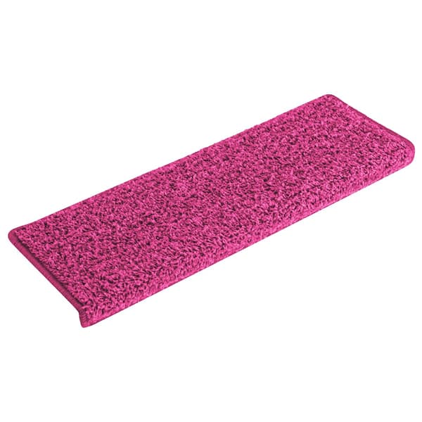 vidaXL Trappematter 30 stk 65x21x4 cm rosa rektangulær kant