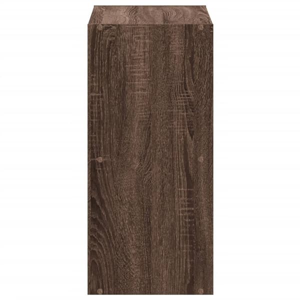 vidaXL Bokhylle brun eik 68,5x32x68,5 cm konstruert tre