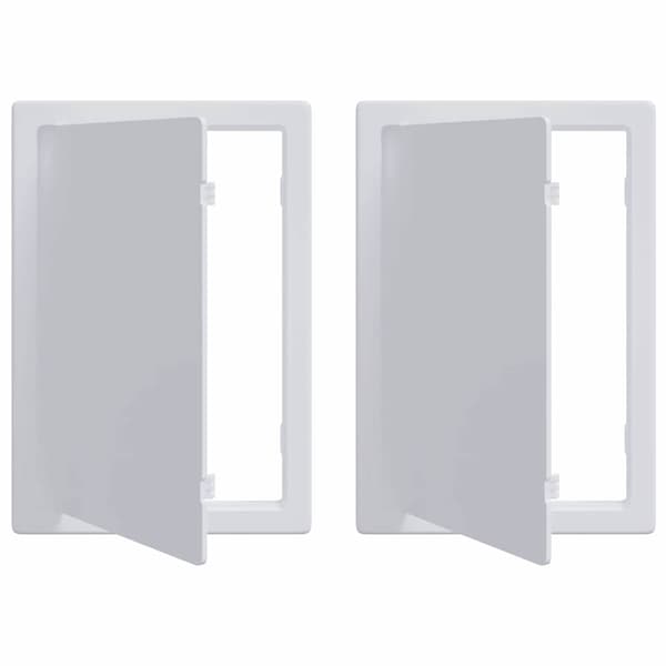vidaXL Åtkomstpaneler 2 pcs Vit 15 x 23 cm ABS Plast