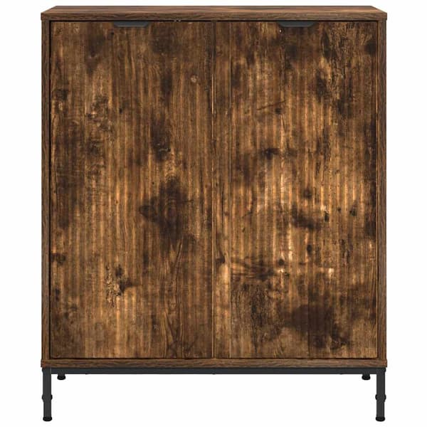 vidaXL Serviesskap Røkt eik 69,5 x 33 x 82 cm Konstruert tre