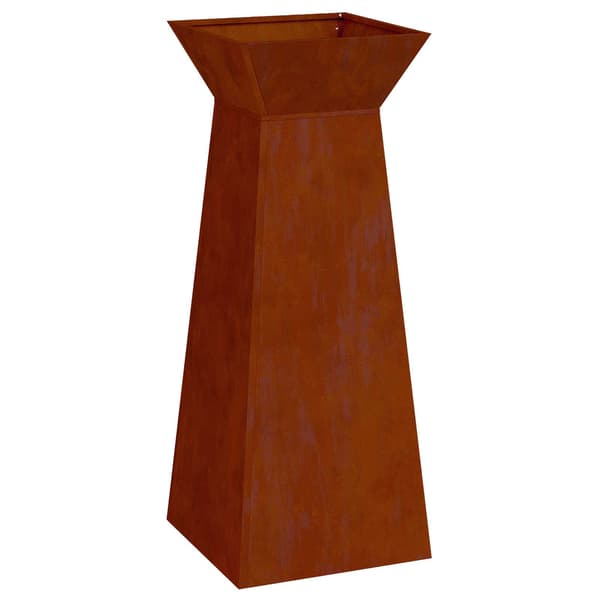 vidaXL Søyleplanter sølv 40 x 40 x 100 cm