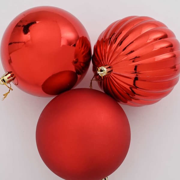 vidaXL Julepyntsett XXL 4 pcs Rød Plast