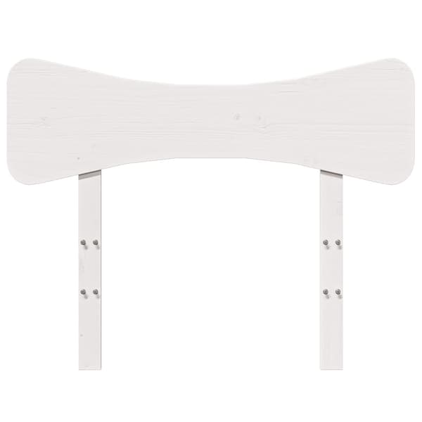 vidaXL Hodegavl hvit 100 cm heltre furu