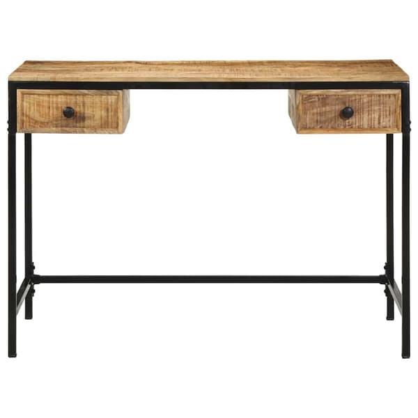 vidaXL Skrivebord Brun 105 x 50 x 75 cm Solid mango tre og metall