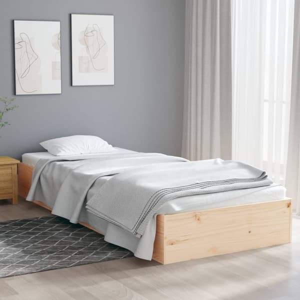 vidaXL Sengeramme heltre 75x190 cm
