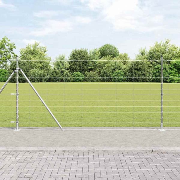 vidaXL Stängselstolpe Galvaniserad 25 x 1,2 m Stål