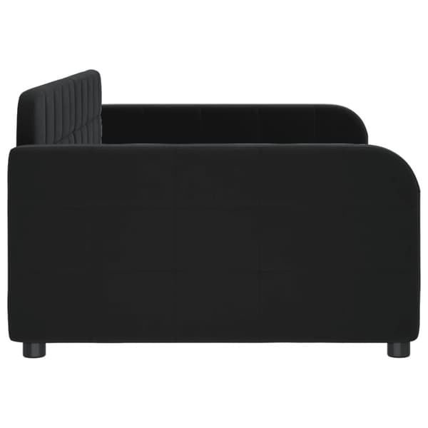 vidaXL Dagbädd svart 90x200 cm sammet