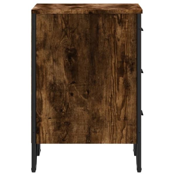 vidaXL Nattbord røkt eik 40x41x60 cm konstruert tre