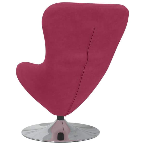 vidaXL Äggstol Vinröd 63 x 73 x 90 cm Sammet