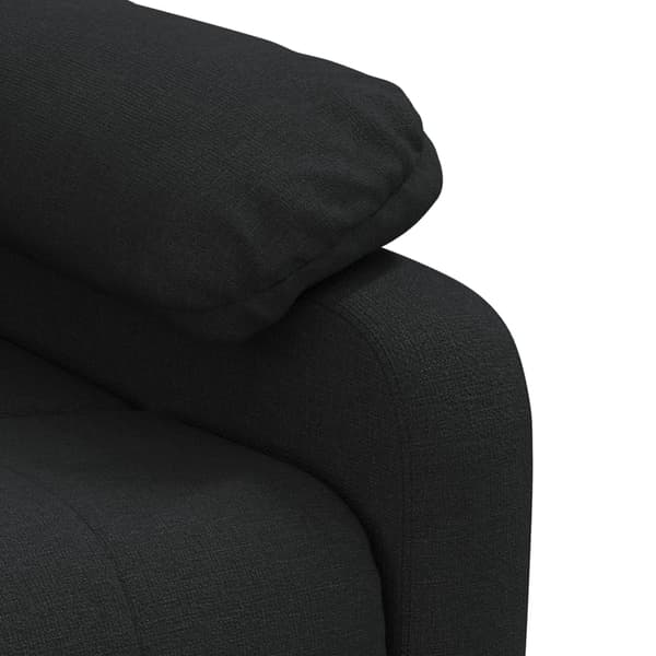 vidaXL Massagefåtölj svart tyg