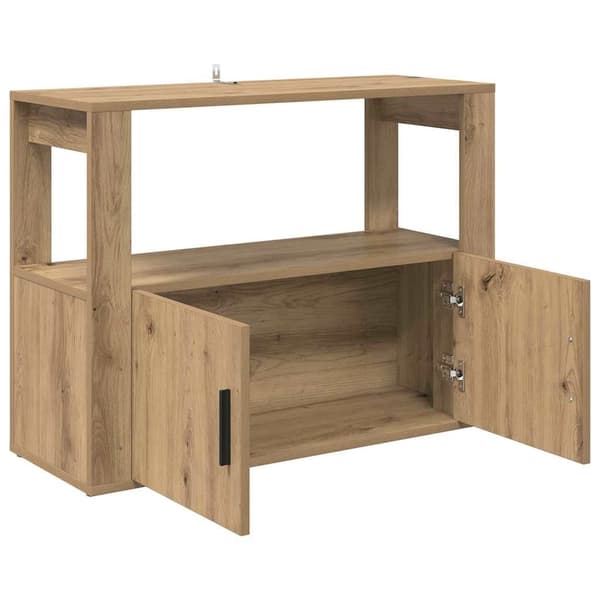 vidaXL Serviesskap artisan eik 80 x 30 x 60 cm Konstruert tre