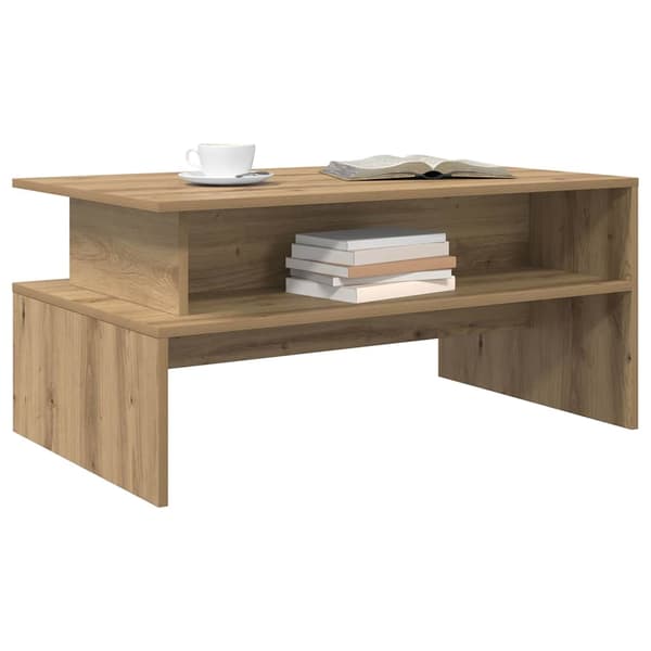 vidaXL Kaffebord Artisan Eik 90 x 55 x 42,5 cm Konstruert tre