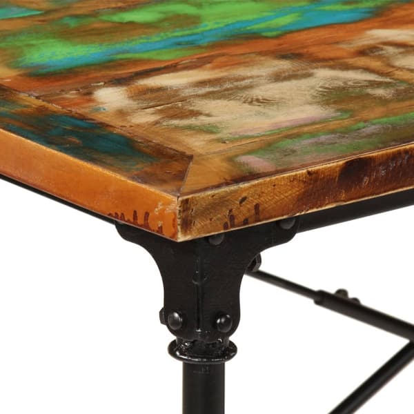 vidaXL Spisebord 220x90x77 cm gjenvunnet heltre