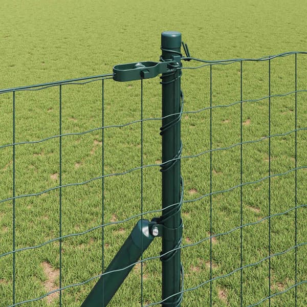 vidaXL Gjerde med stolpe Grå 1 x 25 m Stål