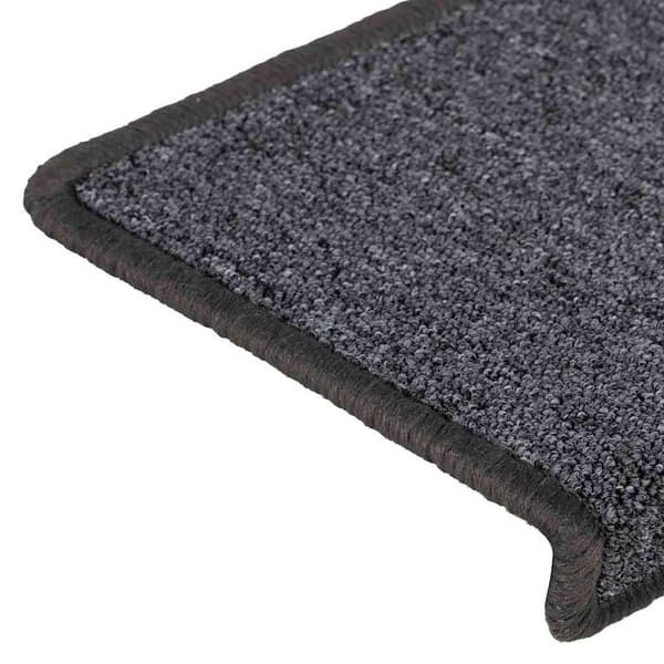 vidaXL Trappmattor 30 st 65x21x4 cm grå och svart