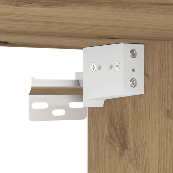 vidaXL Servantskap artisan eik 90x38,5x46 cm konstruert tre