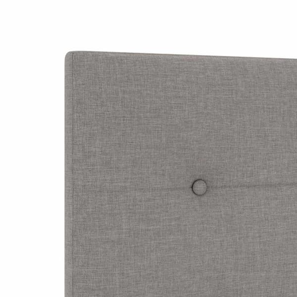 vidaXL LED Sänggavel Taupe 90 cm Tyg