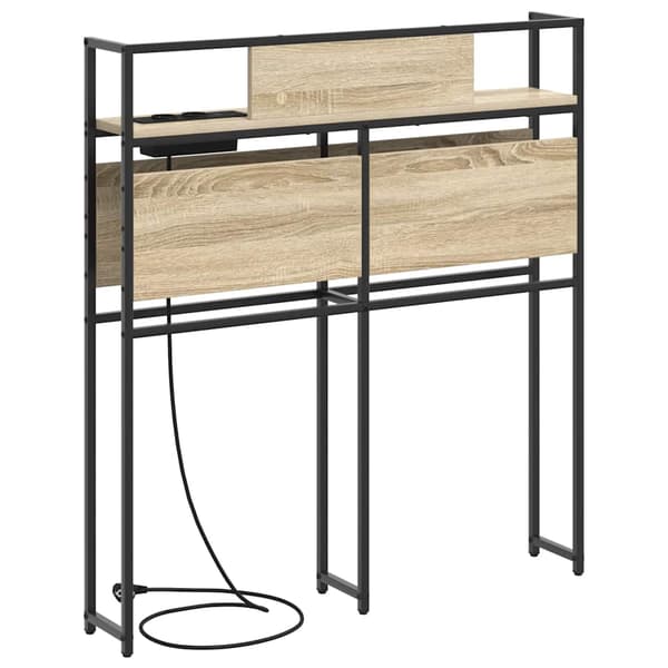 vidaXL Lagringshodegavl med hylle Sonoma eik 80 cm Konstruert tre