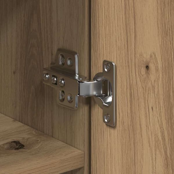 vidaXL Highboard artisan eik 80 x 35 x 180 cm Konstruert tre