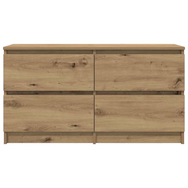 vidaXL TV-benk artisan eik 100x35x54 cm konstruert tre
