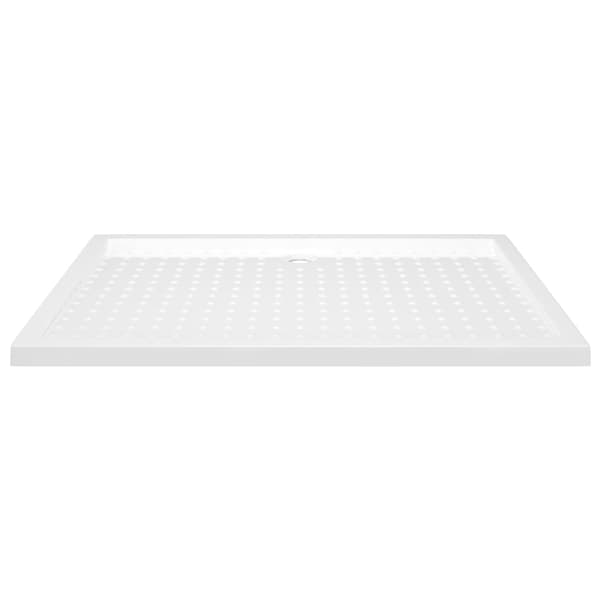 vidaXL Duschkar med prickar vit 80x120x4 cm ABS