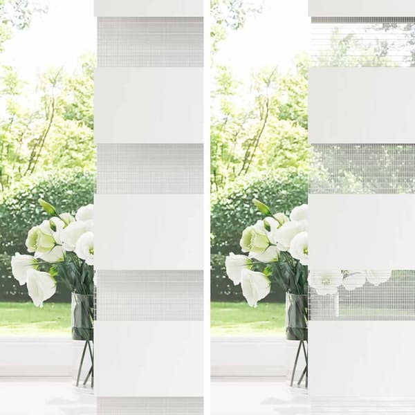 vidaXL Rullgardin zebra mörkgrå 110x100 cm tyg bredd 105,9cm polyester