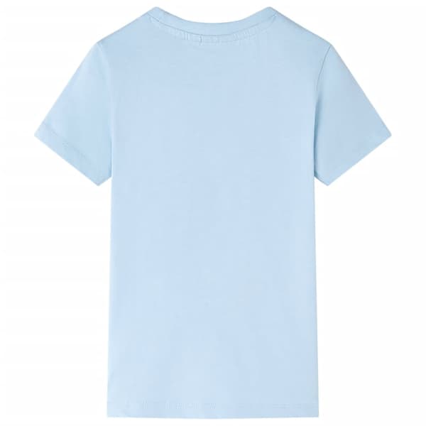 vidaXL T-shirt för barn ljusblå 104