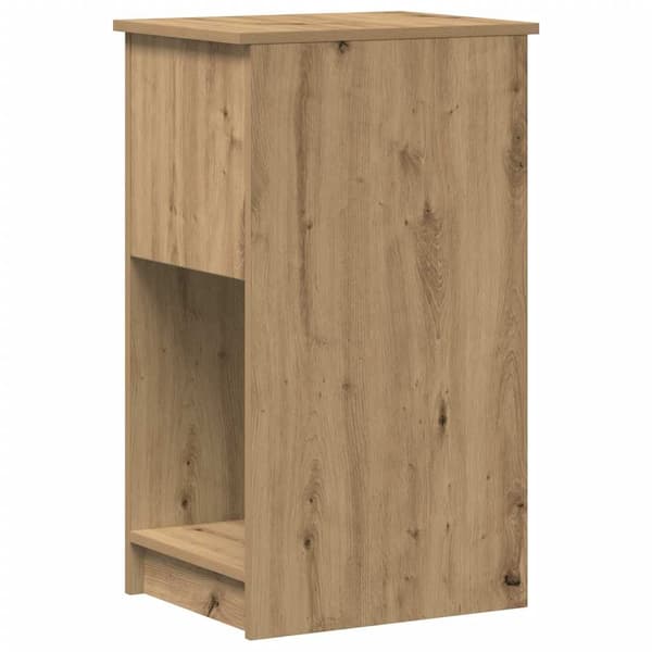 vidaXL Datatårnstativ med skuff artisan eik 35x45x77 cm