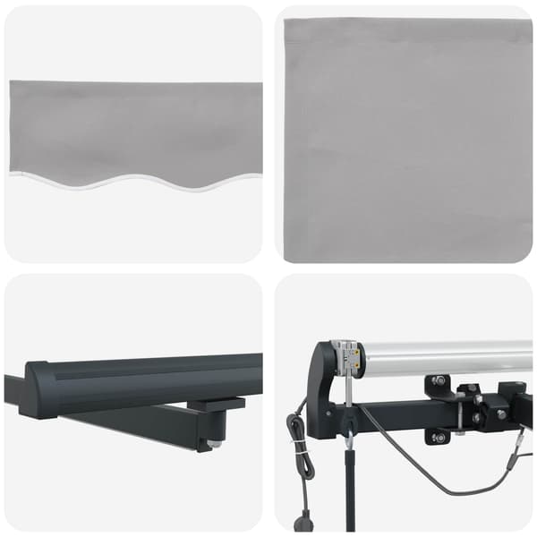 vidaXL Markiseduk med Lysegrå 300 x 250 cm Polyester