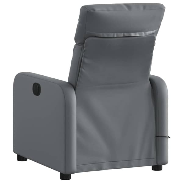 vidaXL Massagefåtölj grå konstläder