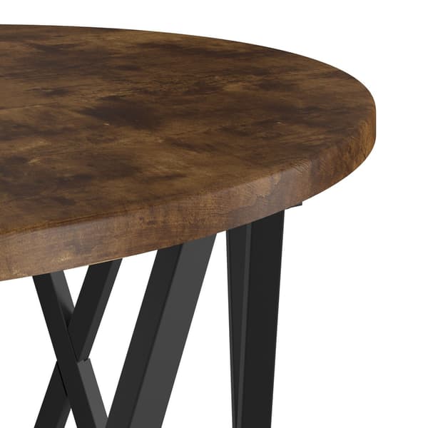 vidaXL Kaffebord 2 pcs Røkt eik Konstruksjonsvirke og stål