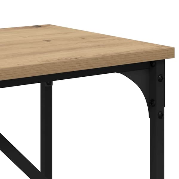 vidaXL Konsollbord Artisan Eik 75 x 32 x 75 cm Konstruert tre