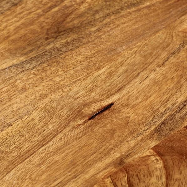vidaXL Bordplate Ø 70x3,8 cm rund heltre mango
