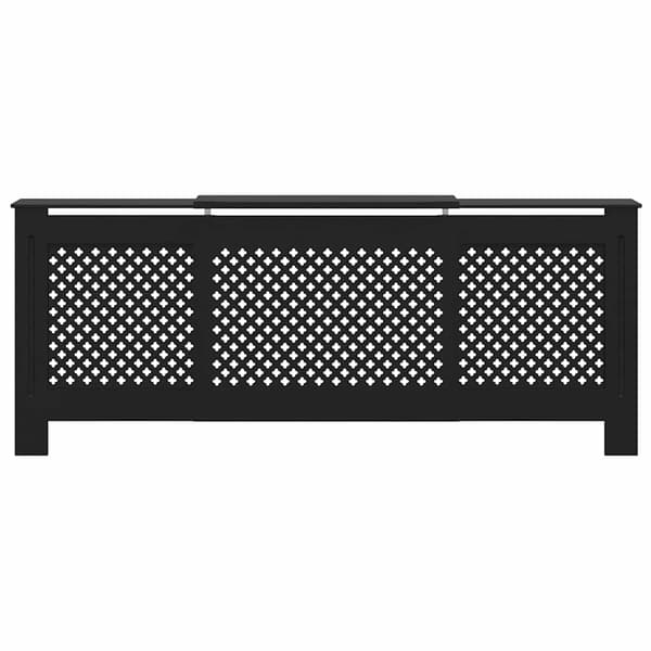 vidaXL Elementskydd MDF svart 205 cm