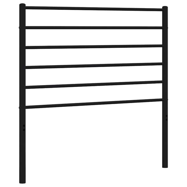 vidaXL Utskiftbar sengegavl i metall svart 100 cm